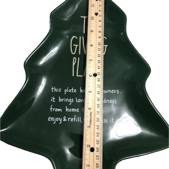 Rae Dunn By Magenta Green The Giving Plate - Picture 4 of 9